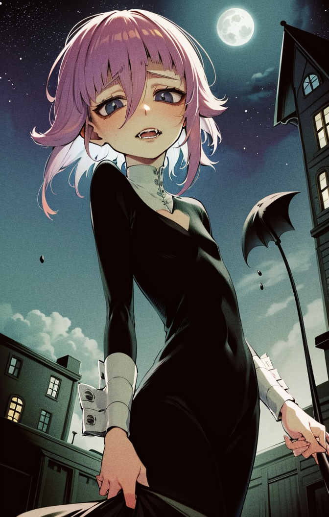 51405-3768770224-masterpiece, soft lighting, outdoors, full moon, starry sky, solo, crona [soul eater], flat chest, fangs, long black dress, shor.png